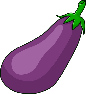 Lined Eggplant Vegetable